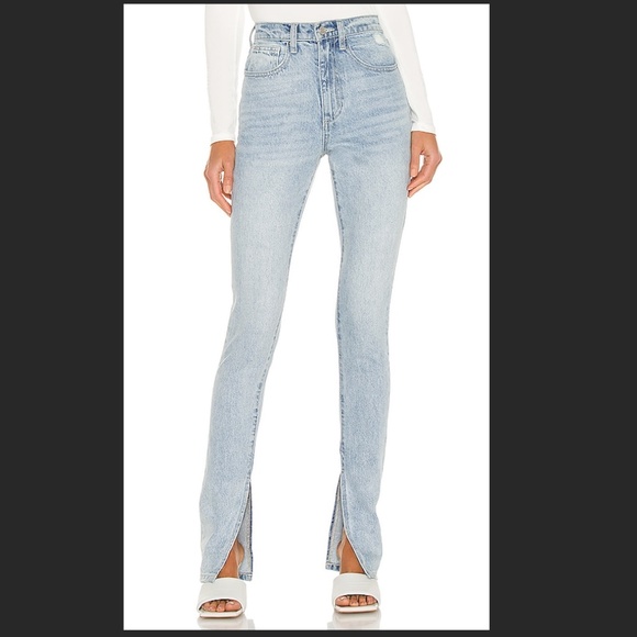 WE WORE WHAT Stiletto Slit Skinny Jeans w/ split side hem BRAND NEW w/ tags - Picture 3 of 6